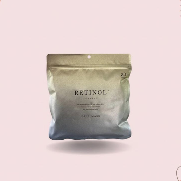 RETINOL Moisturizing Face Mask (30 Sheets) Glowing Skin, Made In Japan